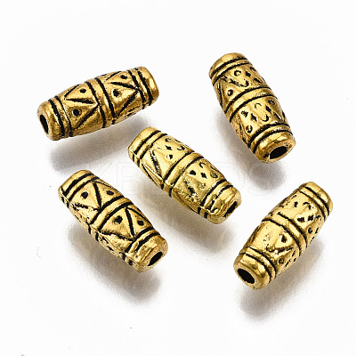 Tibetan Style Alloy Beads TIBEB-N005-23AG-RS-1