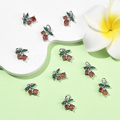 SHEGRACE Brass & Cubic Zirconia Charms XGRQ1R061-360P-1