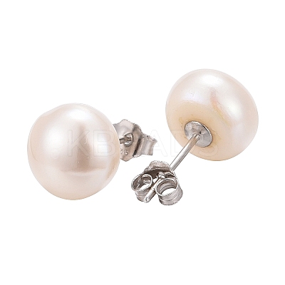 Valentine Presents for Her 925 Sterling Silver Ball Stud Earrings LS-EJEW-D029-9mm-2-1