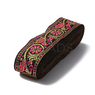 Ethnic Style Embroidery Polyester Ribbons OCOR-WH0060-42A-1