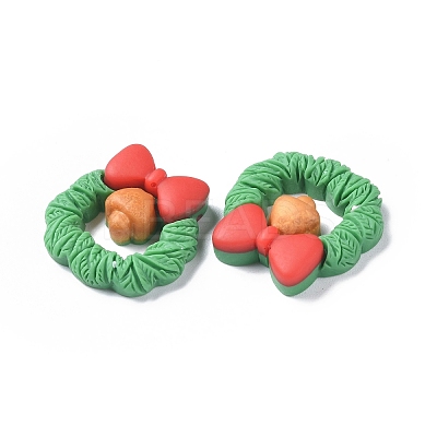 Christmas Theme Opaque Resin Cabochons RESI-F042-01B-1