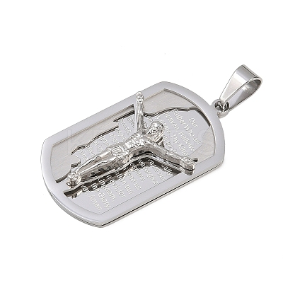 Jesus Theme 304 Stainless Steel Pendants STAS-D387-01B-P-1