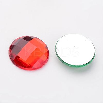 Imitation Taiwan Acrylic Rhinestone Flat Back Cabochons GACR-D002-20mm-M-1