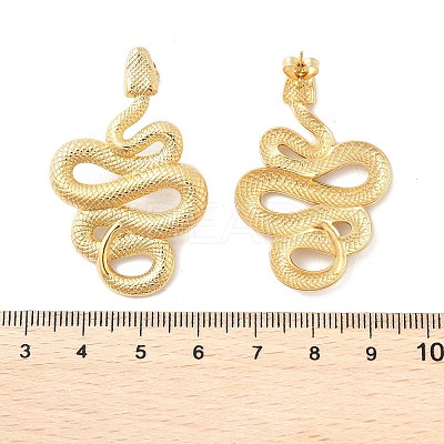 304 Stainless Steel Stud Earrings for Women EJEW-B121-01G-01-1