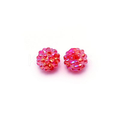 Opaque Acrylic Waxberry Beads LS-OACR-CJC0006-01C-1