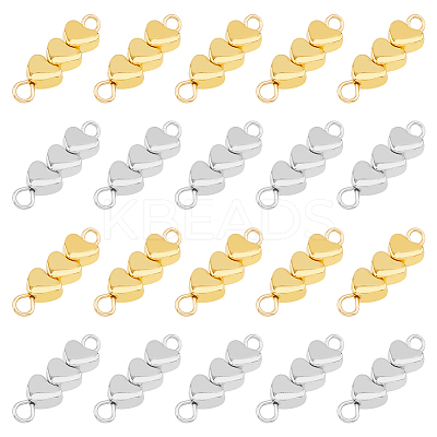 80Pcs 2 Colors Alloy Connector Charms PALLOY-HY0001-01-1