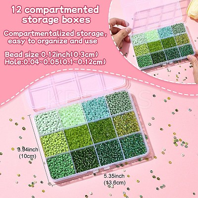 DIY Round Glass Seed Beads Bracelets Jewelry Making Kits DIY-YW0010-35-1