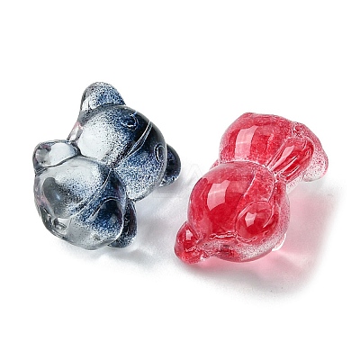 50Pcs 10 Colors Handmade Lampwork Beads LAMP-FS0001-10-1