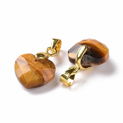 Natural Tiger Eye Pendants G-C023-07A-1