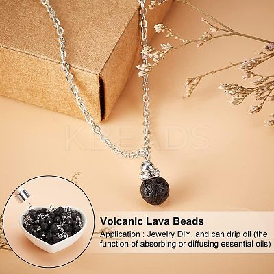 Natural Lava Rock Pendants G-OC0003-33-1