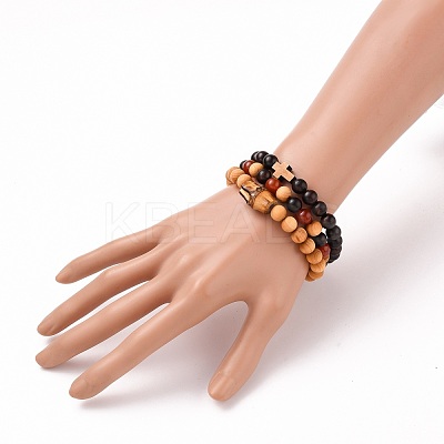 Stretch Bracelets Sets BJEW-JB05662-05-1