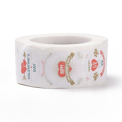Valentine's Day Round Paper Stickers LS-DIY-I107-05B-1