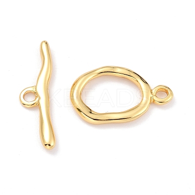 Rack Plating Brass Toggle Clasps KK-B036-01G-1