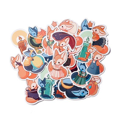 Fox Paper Stickers Set DIY-M031-41-1