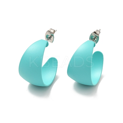Non-Tarnish 304 Stainless Steel Chunky Stud Earrings EJEW-P202-10P-02-1