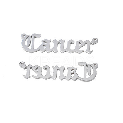 Non-Tarnish 304 Stainless Steel Connector Charms STAS-N095-136F-1