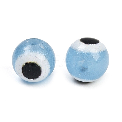Luminous & Printed Opaque Acrylic Beads LACR-G050-01E-1