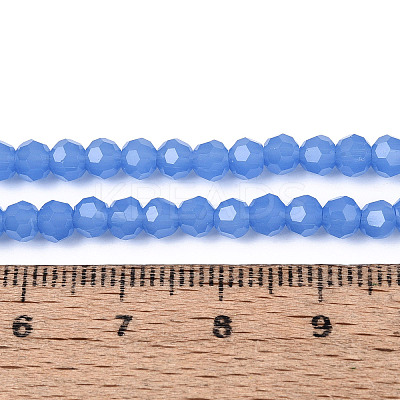 Faceted(32 Facets) Glass Beads Strands EGLA-J042-36A-02-1