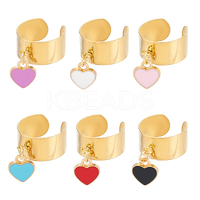 304 Stainless Steel Open Cuff Rings RJEW-UN00018-1