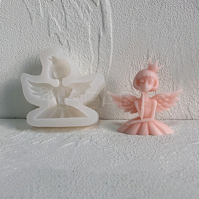 Angel & Fairy Candle Bust Portrait Silicone Molds DIY-L072-010B-1