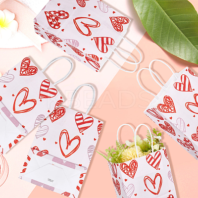 6Pcs Rectangle Paper Packaging Bags CARB-DJ0001-01-1