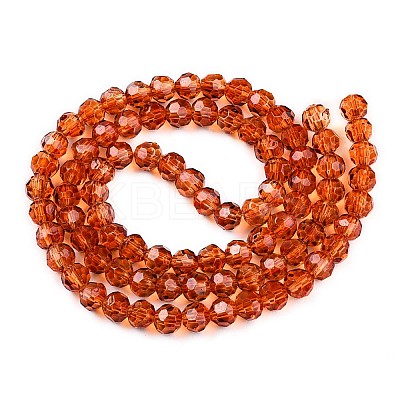 Baking Paint Transparent Glass Beads X1-DGLA-A035-T4mm-A04-1