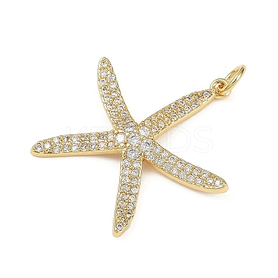 Brass Micro Pave Cubic Zirconia Pendants KK-R230-02G-1