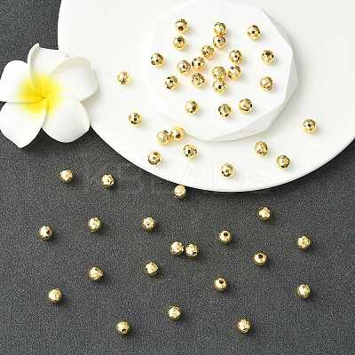 SHEGRACE Brass Round Beads XGRPCU042-293G-1