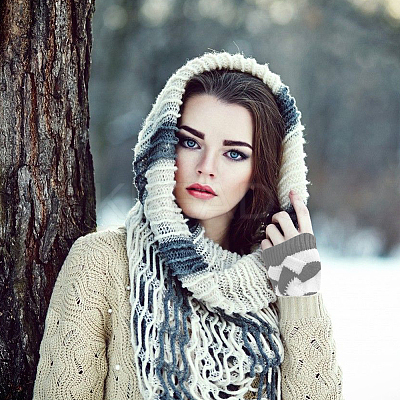 Polyacrylonitrile Fiber Yarn Knitting Fingerless Gloves COHT-PW0001-13D-1