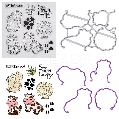1Pc PVC Plastic Clear Stamps DIY-CP0008-79B-1