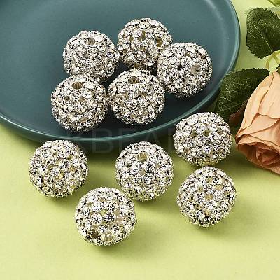 Brass Rhinestone Beads RSB083-S-1