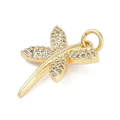 Rack Plating Brass Micro Pave Cubic Zirconia Pendants LS-KK-H509-10G-02-1