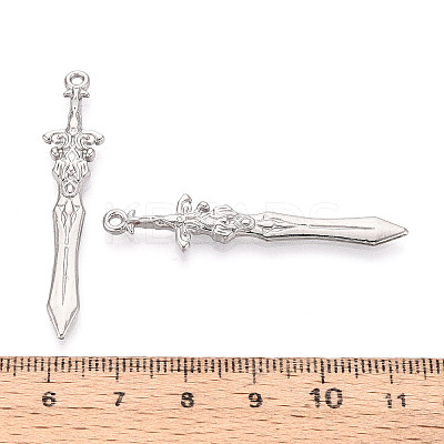 304 Stainless Steel Pendants STAS-N114-59P-1