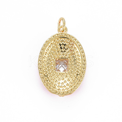 Brass Micro Pave Colorful Cubic Zirconia Pendants ZIRC-S067-238-NF-1