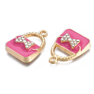 Rack Plating Alloy Enamel Pendants LS-ENAM-T011-129A-1