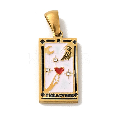 304 Stainless Steel Pendants STAS-C100-02D-G-1