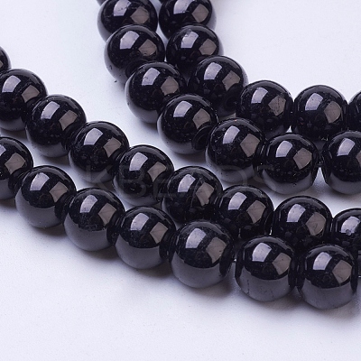 Painted Glass Bead Strands X-DGLA-S071-8mm-90-1