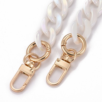Opaque Acrylic Twist Chains Bag Handles AJEW-BA00077-01-1