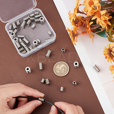 42Pcs 3 Style 303 Stainless Steel Beads STAS-UN0055-45-1