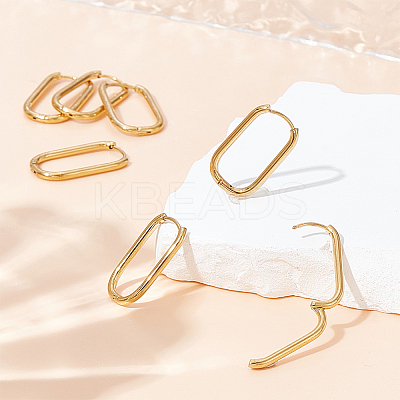 16Pcs Ion Plating(IP) 304 Stainless Steel Hoop Earrings for Women EJEW-UN0003-01-1