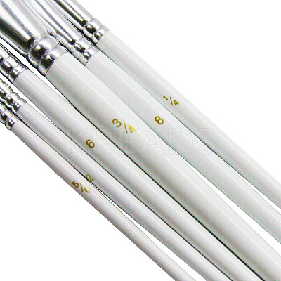 Wooden Paint Brushes Pens Sets AJEW-L072-20-1