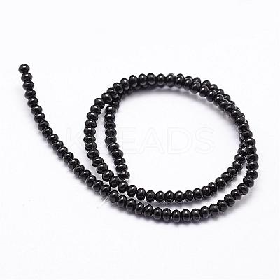 Natural Black Onyx Beads Strands G-P161-19-4x2mm-1