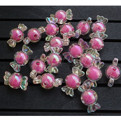 Acrylic Beads MACR-WH0004-07-1
