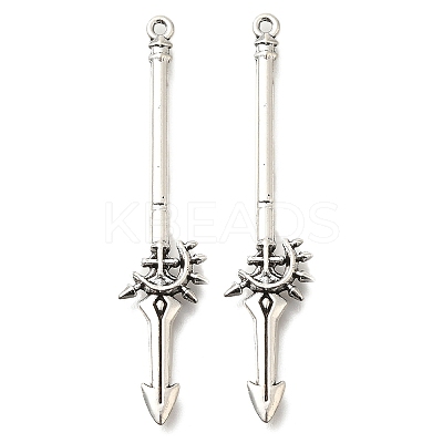 Tibetan Style Alloy Big Pendants FIND-G078-33F-AS-1