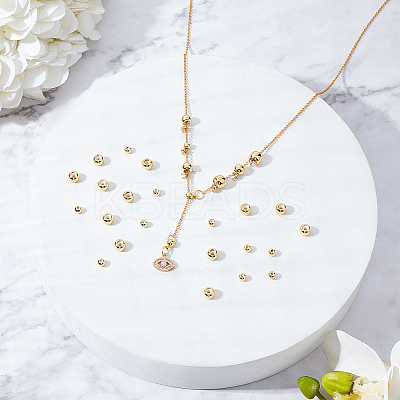 40Pcs 2 Style Brass Beads KK-BBC0001-58-1