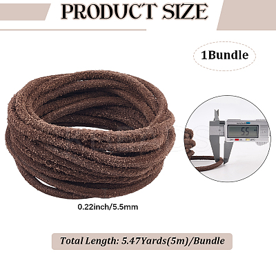 5M DIY Frosted Cowhide Leather Cord OCOR-GF0004-97D-02-1