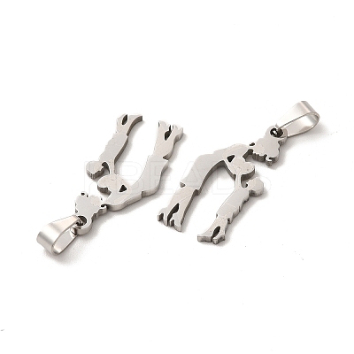 Non-Tarnish Mother's Day 201 Stainless Steel Pendants STAS-K251-015-1