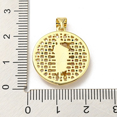 Brass with Cubic Zirconia Pendants FIND-Z023-09B-01-1