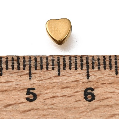 Valentine's Day 304 Stainless Steel Spacer Beads STAS-L315-075G-08-1