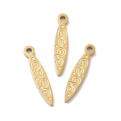 Ion Plating(IP) 316L Surgical Stainless Steel Pendants STAS-H213-39G-1